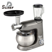 2021 New 1300W stand food mixer with 5L stainless steel bowl and blender accessories